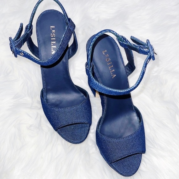 Le Silla DENIM WEDGE SCANDAL Size 40Euro/9US - Picture 4 of 12